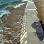 Sandsaver Beach Erosion Barriers installed Lake Michigan Great Lakes