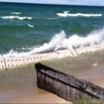 Sandsaver Beach Erosion Solution Breaking Down Wave Energy Lake Michigan