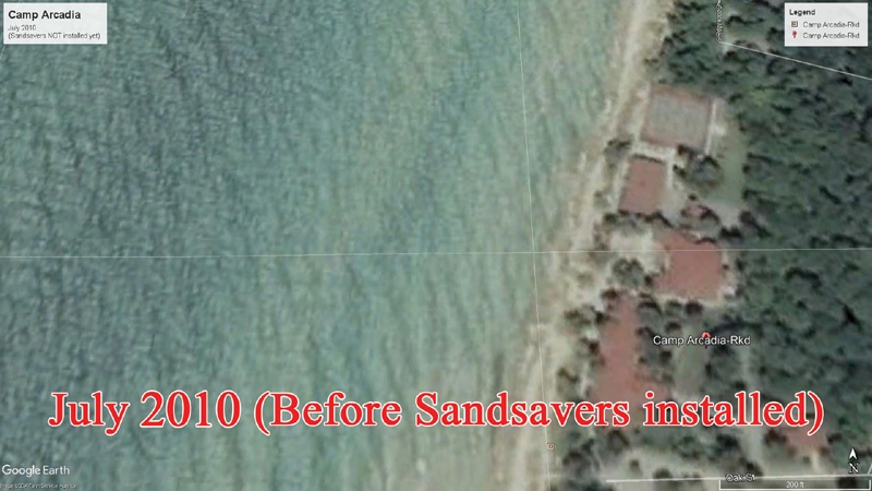 Before Sandsaver Beach Erosion Solution Was installed